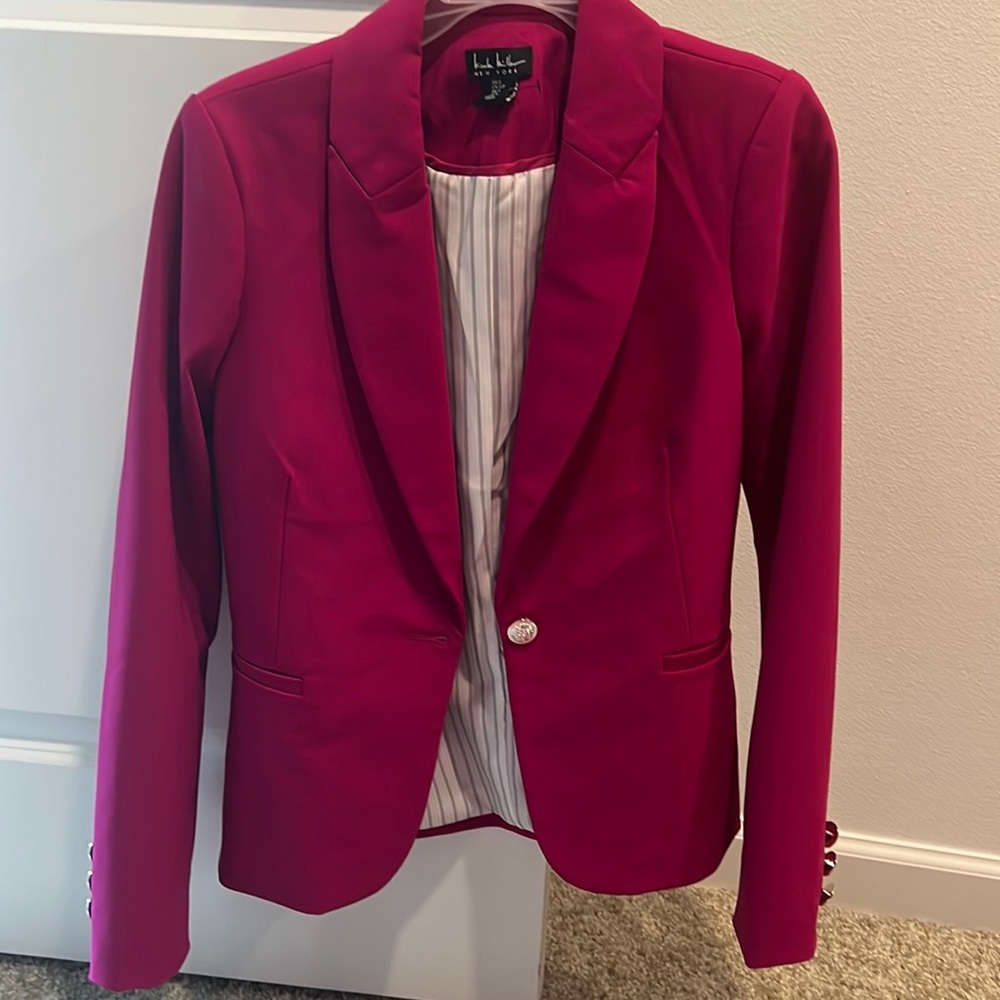 Size S Dark Pink Blazer Worn Once
